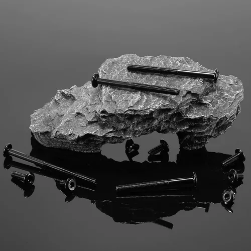 Vista 7 de M6 x 15mm 20 piezas de tornillos de cabeza hexagonal con casquillo de enchufe, acero inoxidable 304 18-8, rosca completa, óxido negro de SG TZH