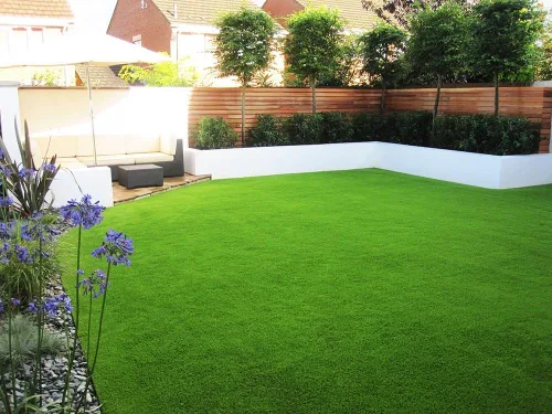 Vista 5 de ¡Nuevo rollo de césped artificial de 15 pies de césped sintético Fescue para mascotas en oferta! ¡Muchos tamaños! (2 muestras de césped de 12" x 12")