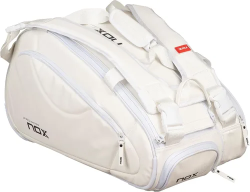 Vista 9 de NOX Padel Bag PRO SERIES Thermal ThermoTech Compartment Large Capacity for 5 Rackets & Ventilated Shoe Pocket Ergonomic Design with Backpack
