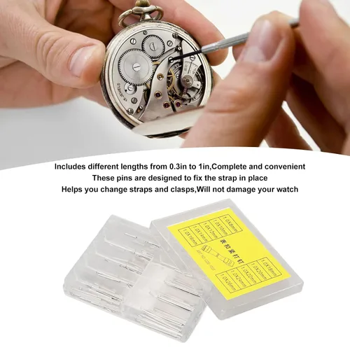 Vista 5 de Herramientas y kits de reparación de acero inoxidable, barras de resorte de reloj de acero inoxidable, banda de reloj de precisión dura, ligera