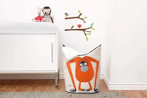 Vista 5 de Cesta para ropa sucia por 3 Sprouts, Orangutan