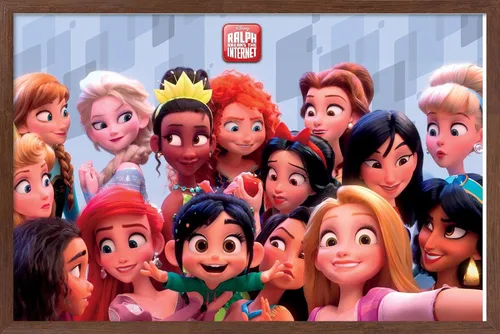 Vista 10 de Trends International Disney Wreck It Ralph: Ralph Breaks The Internet - Póster de pared de princesa, 14.725 x 22.375 pulgadas, versión enmarcada
