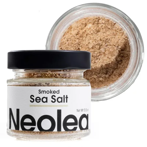 Vista 10 de Neolea Sal cítrica de Grecia – Copos de sal marina escamosa para hornear, cocinar, terminar y cubrir verduras, carne, pasta, flor de sal Pares