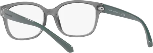 Vista 6 de AX ARMANI EXCHANGE Marcos rectangulares para gafas Ax3098 para mujer, Lente verde y transparente brillante