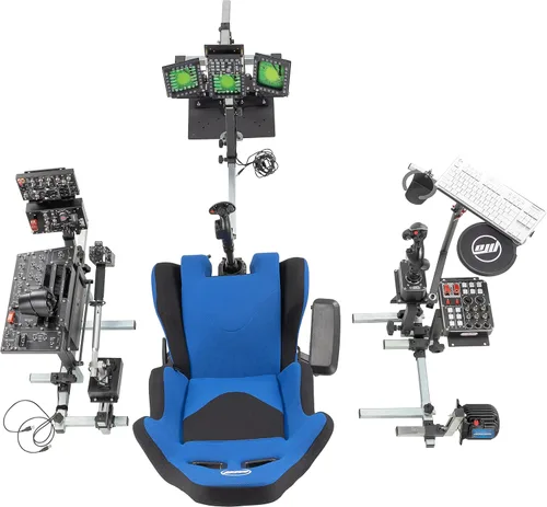 Vista 5 de SimFab Modular Flight Simulator Pit For Combat Simulation. DCS Edition. Compatible With Thrustmaster Warthog, WinWing, VirPil, VKB And Alike