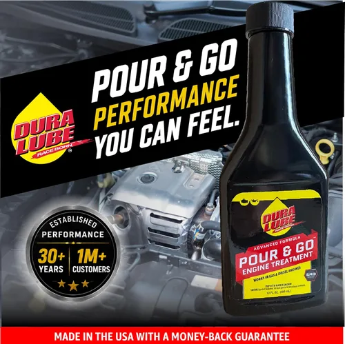 Vista 3 de Dura Lube Just Pour & Go Tratamiento de motor para gas y diésel 12 onzas, paquete de 6