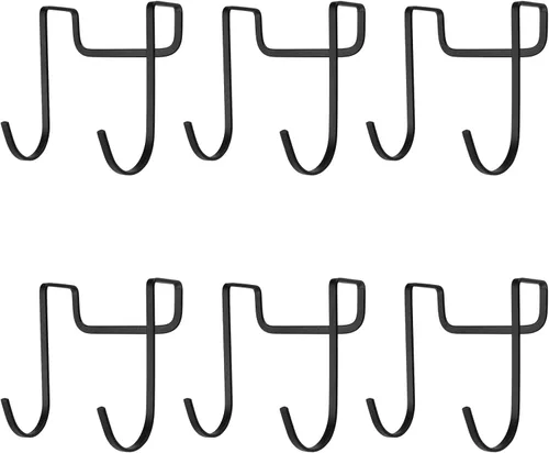 Vista 22 de Over Cabinet Door Hooks, 8Pcs Plastic Over Door Single Hooks Multi-Purpose Over The Cupboard Drawer Hooks Space-Saving Hanger Extender Clips Hooks
