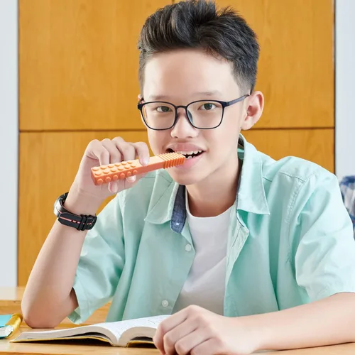Vista 5 de Juguetes sensoriales para masticar (paquete de 5) – Diseñado para TDAH, autismo, SPD, estimulación motora oral, necesidades especiales, herramienta