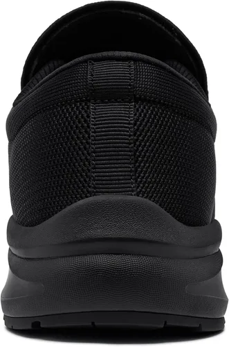 Vista 11 de LARN SAFETY Zapatos antideslizantes para hombre, para servicio de alimentos, zapatos de trabajo, impermeables, antideslizantes, para cocina, Negro