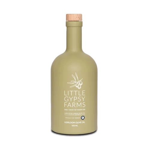 Vista 11 de AOVE reliquia Little Gypsy Farms - Aceite de oliva virgen extra griego cultivado en finca Variedad de oliva más saludable 5X polifenoles