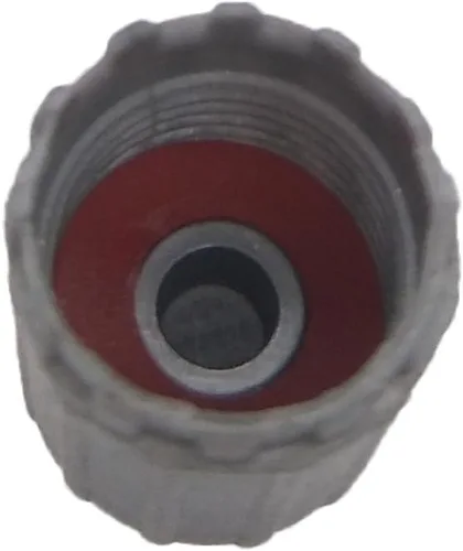 Vista 3 de Kit de servicio TPMS gris de 10 piezas, tapas de vástago de válvula de neumático con junta, tapa de neumático de plástico, repuesto gris