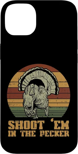 Vista 15 de Shoot Em in The Pecker Turkey Vintage Hunting Hunter Gift Case for iPhone 17