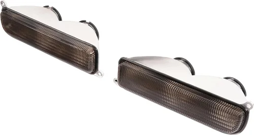 Vista 7 de HECASA Tapas de luces de señal de esquina delantera y parachoques, compatibles con Jeep Cherokee XJ Pair 1997-2001, color humo