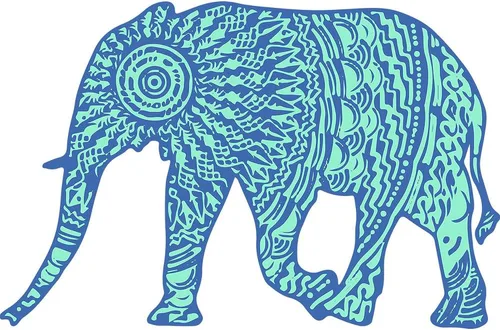 Vista 3 de CafePress Blue Elephant - Taza de café de cerámica de 15 oz (15.0 fl oz)