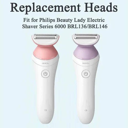 Vista 3 de 2 unidades BRL136 BRL146 Cabezal de repuesto para afeitadora Philips Beauty Lady Satinshave