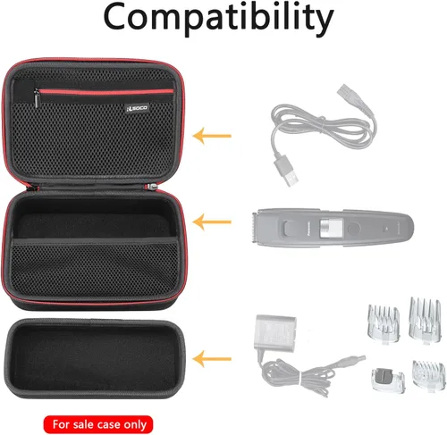 Vista 3 de RLSOCO Funda para recortadora de barba inalámbrica Panasonic, compatible con recortadora de barba