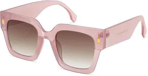 Vista 63 de SOJOS Gafas de sol cuadradas vintage de gran tamaño para mujer, estilo retro, de lujo, grandes, UV400 SJ2194