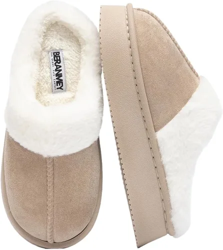 Vista 13 de Pantuflas mullidas de suela gruesa para mujeres y hombres – Zapatos cómodos de plataforma con suela antideslizante, pantuflas de tobillo corto
