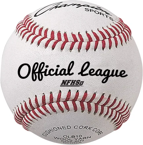 Vista 4 de Champion Sports Juego de béisbol de cuero: docena de pelotas de béisbol de cuero genuino para interiores y exteriores para entrenamiento de práctica