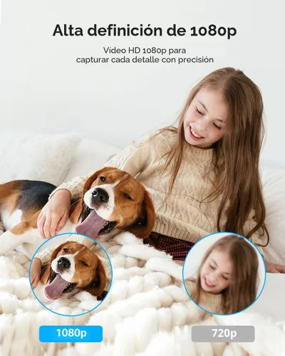 Vista 2 de Cámara de seguridad Noorio B200 inalámbrica para exteriores magnética, cámaras 1080p para seguridad del hogar, cámara WiFi para interiores
