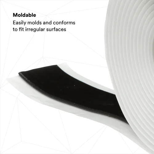 Vista 2 de 3M Scotch-Seal - Cinta adhesiva compuesta 2229, 1-1/2 pulgadas x 30 pies, negro, forro de fácil liberación, utilizado para aislamiento eléctrico