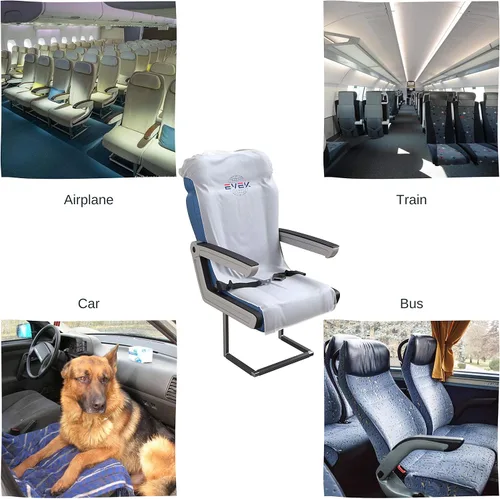 Vista 4 de 2 fundas protectoras de asiento de avión, fundas universales para asiento de avión, automóviles, vehículos, desechablesreutilizables, accesorios