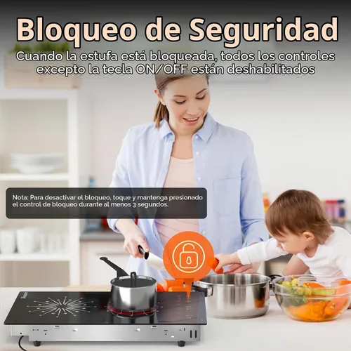 Vista 6 de 2 quemadores eléctrico estufa 110V enchufe portátil en 2000W