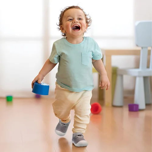 Vista 6 de Zapatos para bebés de 1 a 4 años, zapatos para niños pequeños, niños y niñas, suela suave, antideslizante, lona de algodón, malla transpirable