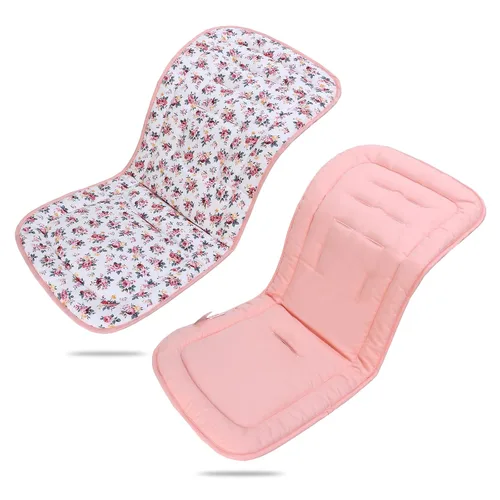 Vista 34 de Cojín para cochecito de bebé, inserto de asiento de automóvil infantil - reversible, universal, transpirable y suave, alfombrilla para cochecito