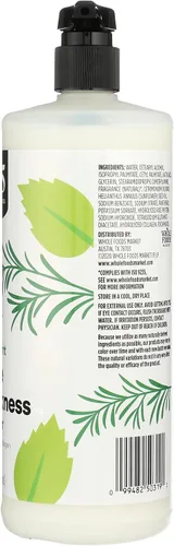 Vista 5 de 365 by Whole Foods Market, Acondicionador de volumen y grosor con proteína de arroz y colágeno, aroma a menta de romero, 32 onzas líquidas