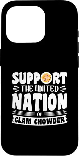 Vista 20 de iPhone 16 Support the united nation of Clam Chowder Case