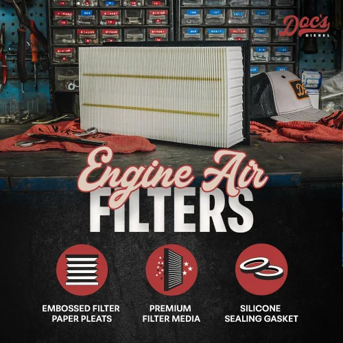Vista 2 de Doc's DPA5446 Filtro de aire para motor diésel Compatible con Ford 7.3L Powerstroke, Super Duty F250, F350, F450, F550 2000-2003 Sustituye a