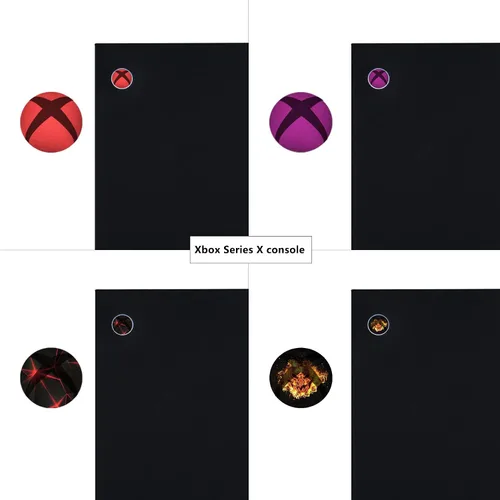 Vista 6 de PlayVital Custom Home Button Power Switch Stickers Skin Cover for Xbox Series X & S, for Xbox One & Xbox One XS Console & Controller, for Xbox One