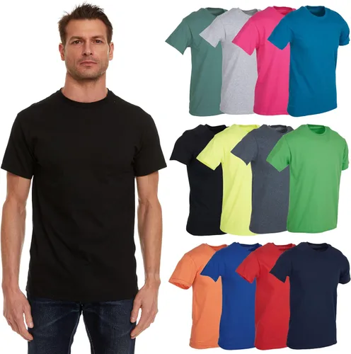 Vista 16 de SOCKS'NBULK Camisetas de manga corta con cuello redondo de algodón para Paquete de 12 variados.