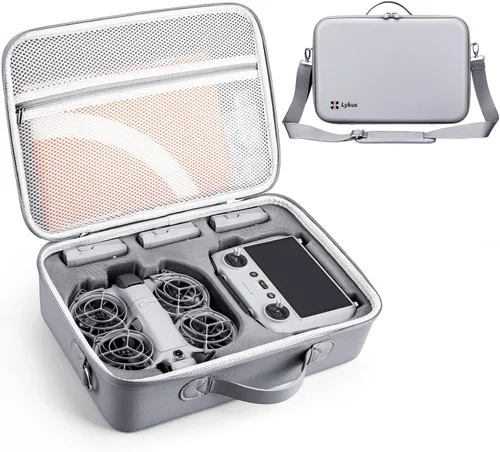 Vista 9 de Lykus Titan N200 - Carcasa rígida impermeable para DJI Neo 2 y controlador Estuche rígido