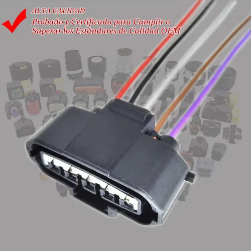 Vista 6 de Nuevo Sensor Medidor de Flujo de Aire MAF Compatible con Mazda 2 3 323 5 6 626 B 197400-2010 (Arnés de Conector de Enchufe)