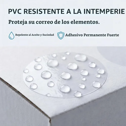 Vista 5 de Performore Paquete de 1000 calcomanías circulares transparentes de 1.5