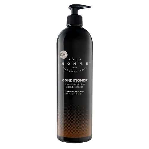 Vista 10 de CHI Pour Homme Acondicionador hidratante diario para hombres, desenredante de cabello sin sulfato con aloe vera, ortiga y redensyl para cabello