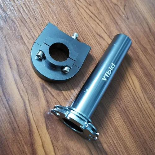 Vista 5 de Yibid Acelerador giratorio para manillar de motocicleta de 7/8 pulgadas, agarre de mano, tubo de gas para barra estándar de 0.866 in, Suzuki Yamaha