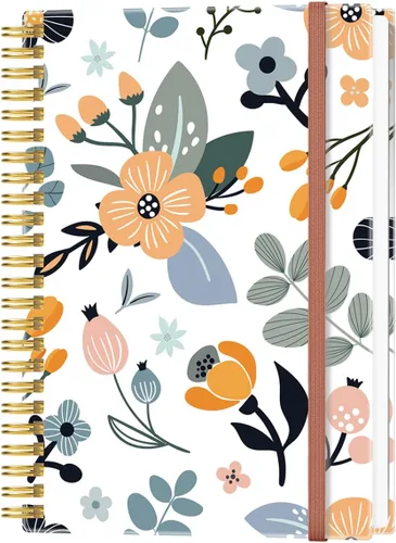 Vista 11 de Heveboik Cuaderno en blanco A5 - Cuaderno de papel en blanco de 70 hojas/140 páginas, papel blanco grueso de 100 GSM, diario en espiral en blanco