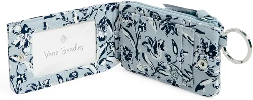Vista 2 de Vera Bradley Cartera de algodón de lujo con cremallera para mujer con protección RFID