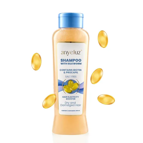 Vista 14 de ANYELUZ Champú capilar de aloe vera, limpiador de cuero cabelludo de limpieza profunda, fórmula de fortalecimiento de biotina, control de grasa