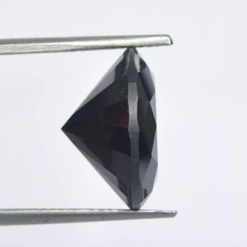 Vista 3 de GEMHUB AAA++ Grado negro Moissanita diamante certificado huevo redondo corte negro moissanita diamante suelto piedra preciosa, Piedra, moissanita