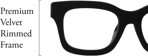 Vista 3 de Gafas de lectura hipoalergénicas con borde de terciopelo