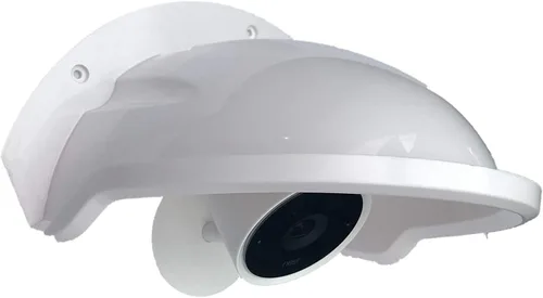 Vista 2 de Universal Sun Rain Shade Cámara Cubierta Escudo para Nest/Anillo/Arlo/Dome/Bullet Cámara Exterior - Blanco