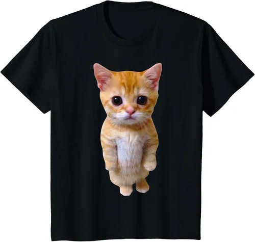 Vista 37 de El Gato Meme Sad Crying Cat Munchkin Kitty Meme Camiseta de moda Small Negro
