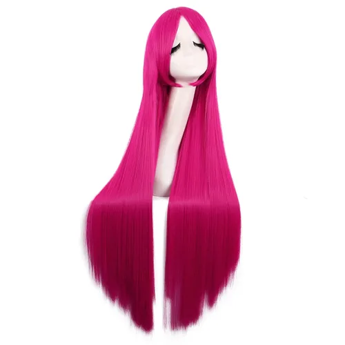 Vista 14 de MapofBeauty - Peluca de cabello largo y rizado en espiral para disfraz de cosplay (azul celeste)