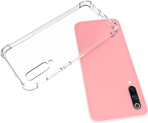 Vista 4 de USTIYA Para Xiaomi Mi A3 Lite Caso/Xiaomi CC9 Funda Transparente TPU Cuatro Esquinas Cubierta Transparente Suave