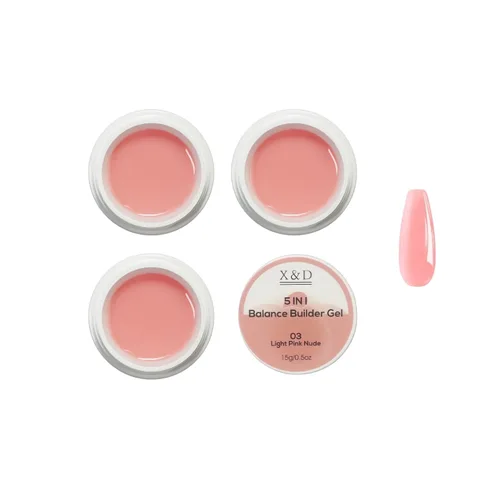 Vista 9 de X&D Kit de uñas de poligel, 3 piezas de gel de uñas de gel natural transparente, kit de gel de uñas de secado rápido, juego de gel de uñas