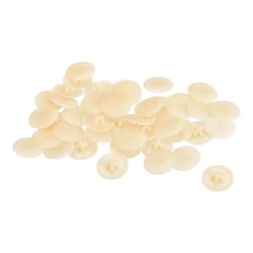 Vista 16 de HARFINGTON Tapas de rosca de plástico, 160 piezas, 11.5x3mm, cubierta de plástico para decoración de tornillos para tuerca de montaje de leva Beige